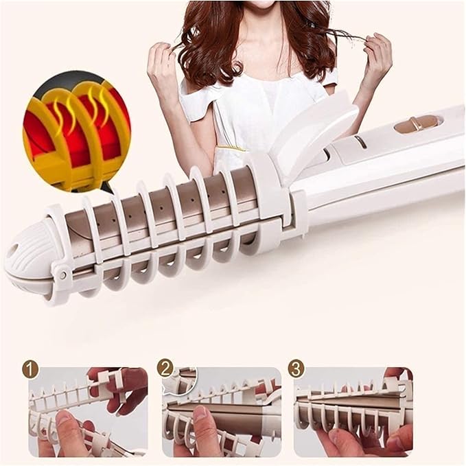 Hair Straightener Brush – Hair Straightening Iron with Built-in Comb 20s Fast Heating Anti-Scald Perfect for Professional Salon at Home