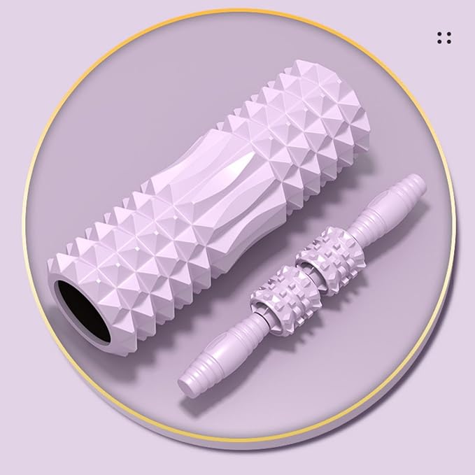 Yoga Fitness Workouts Massage 瑜伽柱套装 Foam Roller SetMassage Roller Stick泡沫轴3件套瘦小腿泡沫滚轴按摩棒 Leg Arms Back Calves Roller Massage Roller Stick 5色可 HomeOffice Body Electric Massagers