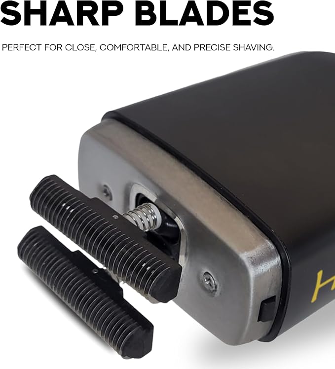 Supreme Trimmer Crunch STF602 – Waterproof Double Foil Shaver for Men | 150 Min Runtime Wet/Dry Cordless &amp Corded Electric Razor | Hypoallergenic Foils for Face Head &amp Stubble
