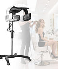 Vertical Hairdressing Heater 800W Standing Hair Dryer360°Rotatable Salon Hair Dryer Vertical Iron Salon DryerTime Temperature Adjustable 220V