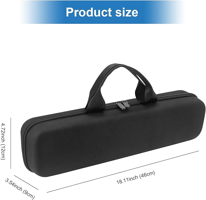Buwico Hard Travel Case for Dyson Airstrait Straightener Portable Storage Bag for Dyson Airstrait Straightener (Only Case Black) (Black)