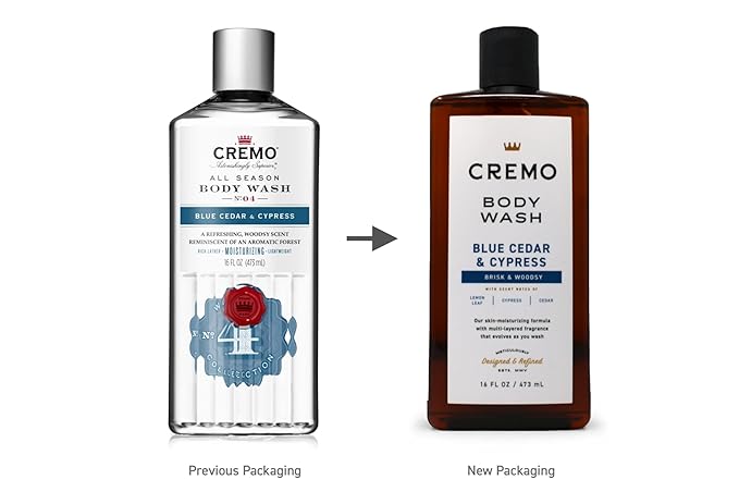 Cremo All Season Body Wash No. 4 Blue Cedar &amp Cypress 16 fl oz (Pack of 4)
