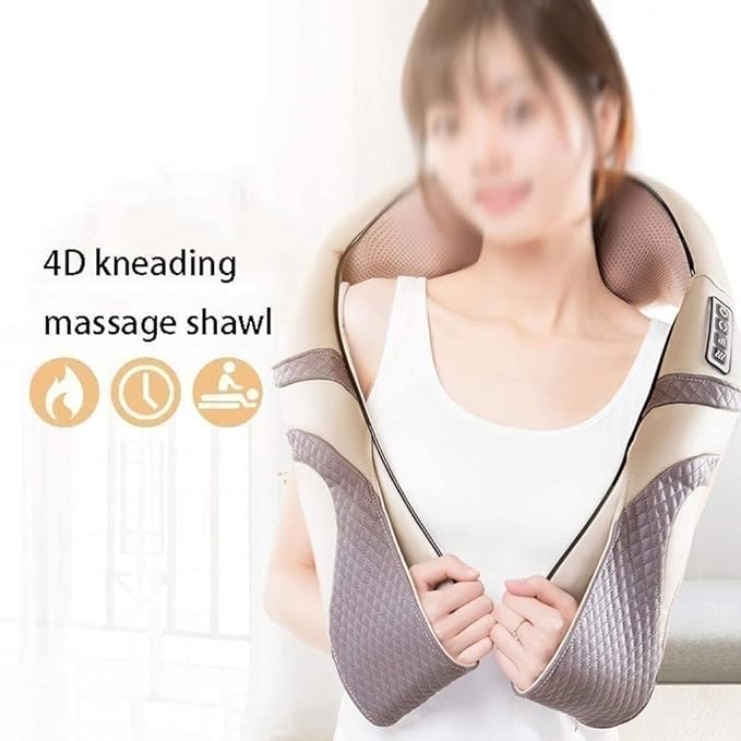 TOEWOE Neck Massager Neck and Back Massager with Heat Electric Deep Tissue Kneading Massage for Neck Shoulder Back Foot Leg Muscles Pain Relief