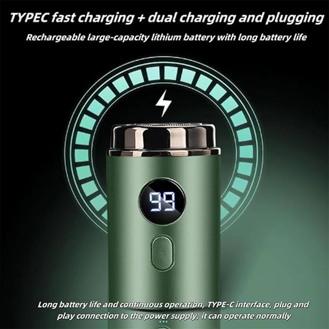 Mini Portable Electric Shaver Portable Electric Shaver with Replacement Blade Ipx-7 Waterproof