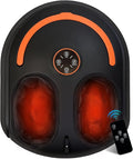 Shiatsu Foot Massager Electric Feet Massage Machine Deep Kneading Relief for Plantar Fasciitis Air Compression 3 Heat Levels Relax for Home Office Use Gifts for Women Mom Dad Black Mothers Day Gifts