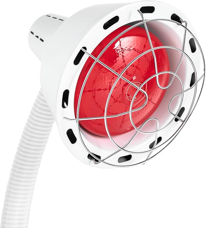 Infrared Therapeutic Lamp Far Infrared Heat Lamp Adjustable Temperature Controlled Anti-Scald 275W 110V Telescopic for Home Massage Parlor (49.61-62.99in)