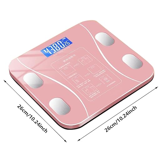 Scale for Body WeightAccurate USB Rechargeable LCD Display Smart Digital Bathroom Scales for Body FatFat PercentageMuscle MassBmi13 Body Composition Analyzer Sync with Fitness App