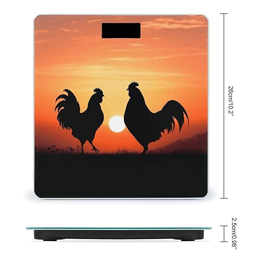 Animal Chickens Bathroom ScaleHighly Accurate Digital Weighing Machine for People Bright LED Display Weight Scale for The Aldult Home Use