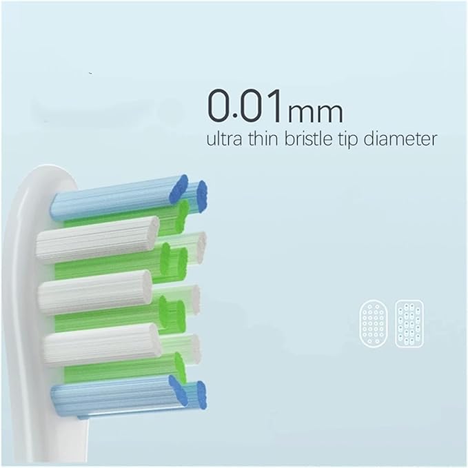 8 Pcs Replacement Brush HeadsCompatible for Oclean X PRO Elite/Flow/F1/One/X/All Series Electric Toothbrush(8 pcs White)