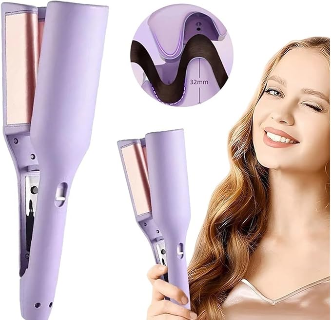 32mm Curling Iron Tool Long-Lasting Styling Quick Heating 4 Temperature Adjustable(US)