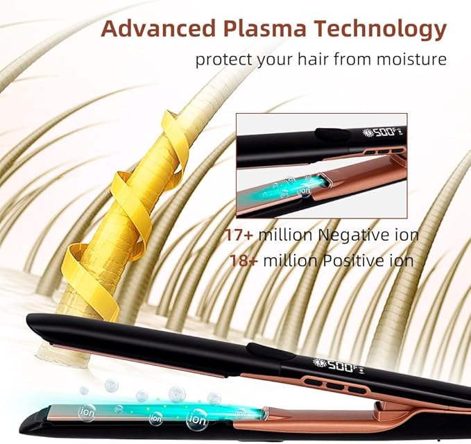Hair straightenerProfessional Salon Straighteners Curling Straight Dual Purpose Clipboard Home Curling Machine Negative Ion High Temperature Hair Straightener Vibration Straightening Clip