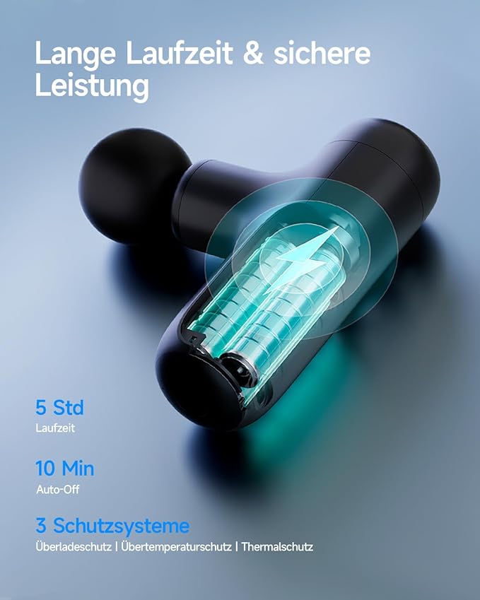 Super Mini Massage Gun Deep Tissue Handheld Muscle Massager with 4 Heads Percussion Travel Size Massager Gun for Back Pain Relief Quiet for Home Gym Office Perfect for Men &amp Women Black