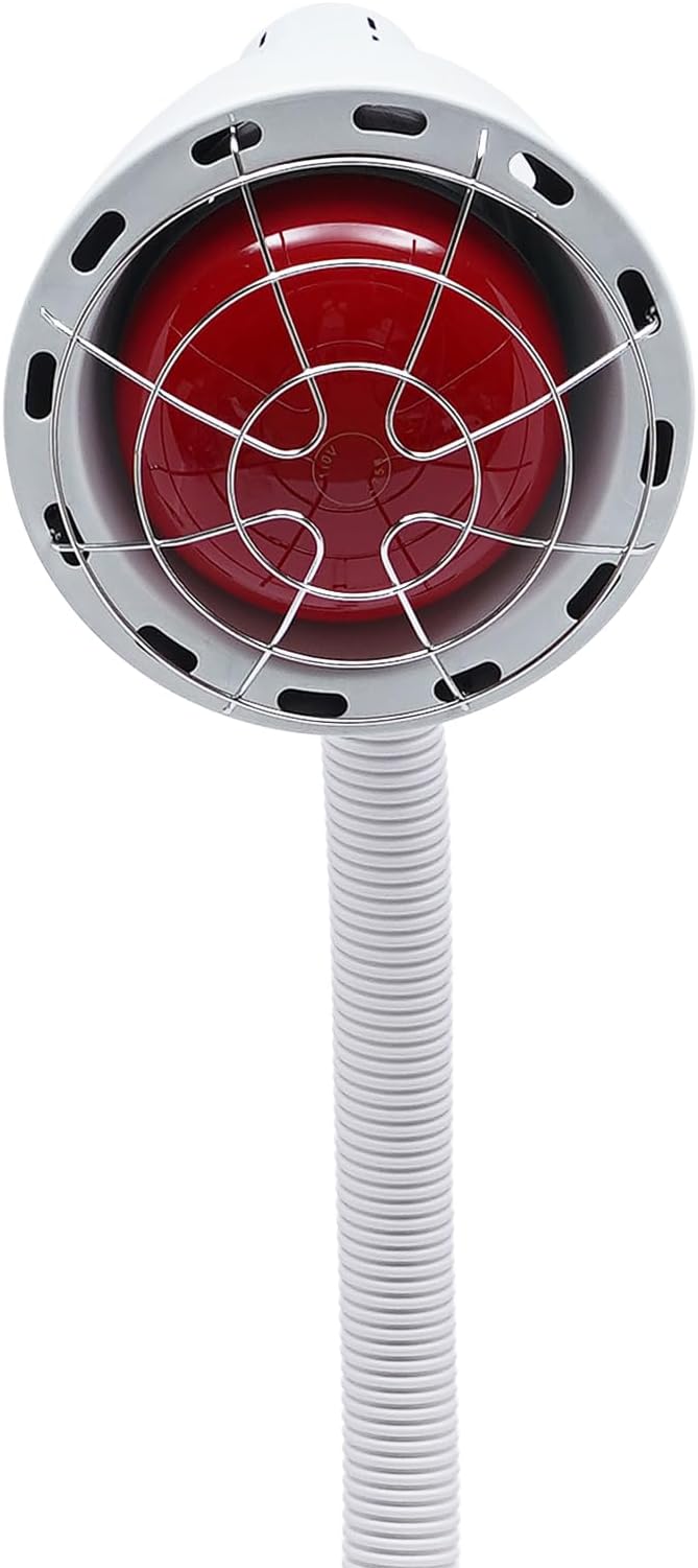 Infrared Light 275w 110v Near Red Infrared Heat Lamp Therapeutic Lamp with 360° Rotatable for Relieve Pain and Muscle Aches