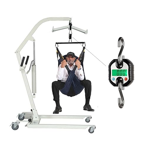 Hoyer Lift Scale for Home Use - Simple and Fast Maximum Weight 330lb (Black)