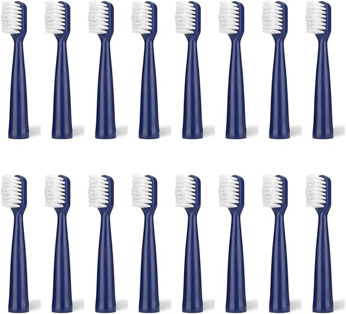 Replacement Toothbrush Heads Compatible for Jianpai S12/HYUNDAI XM-806/ACA ALY-HYS01W/TSOP/Royalstar/INPHIC Electric Bristles(16blue)