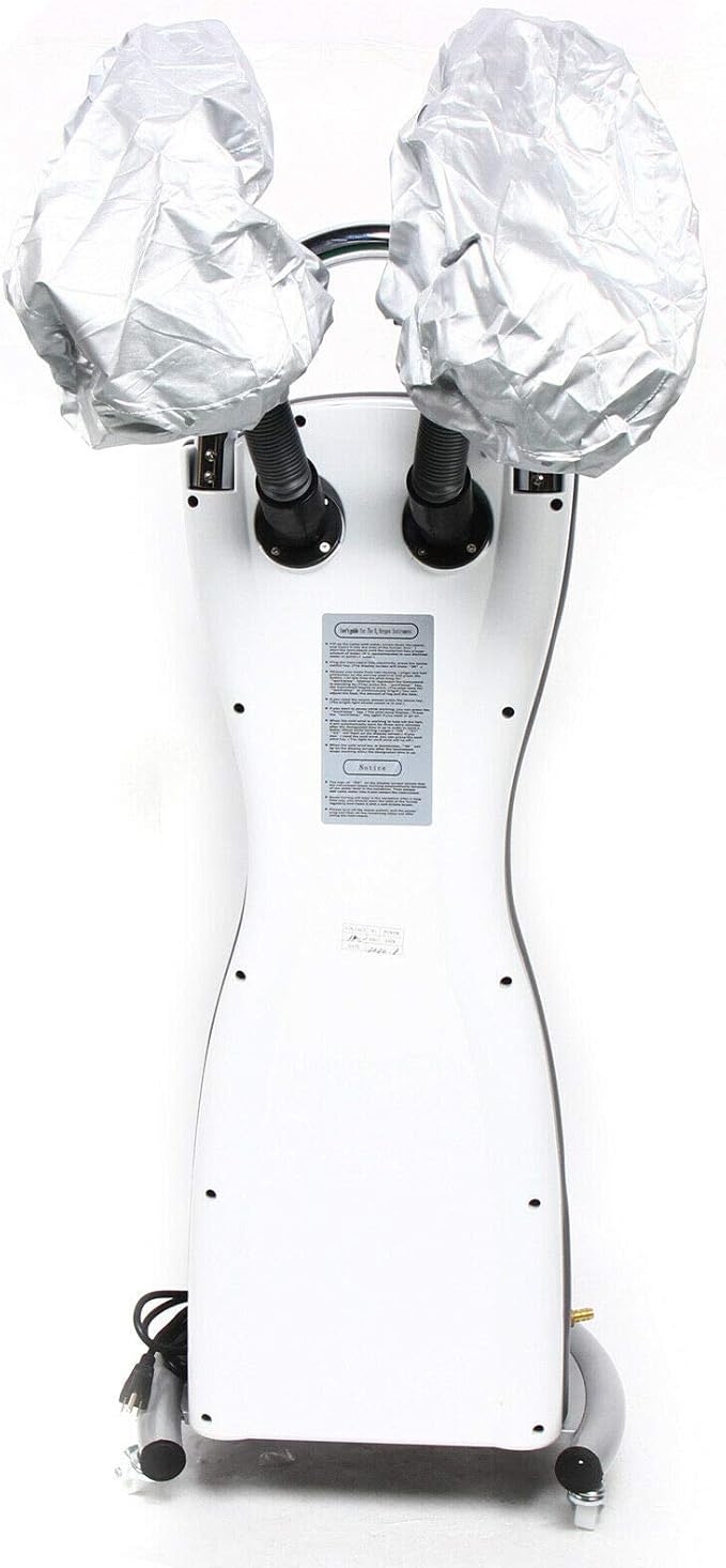 LOYALHEARTDY 7 in 1 Professional Hair Steamer White Hair Steamer Professional Hair Steamer Hydrating Moisturizing Metal