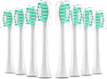 8Pack Replacement Toothbrush Heads Compatible for PhlpsCompatible for Soni Care Brush HeadWhite(8pcs Blue)