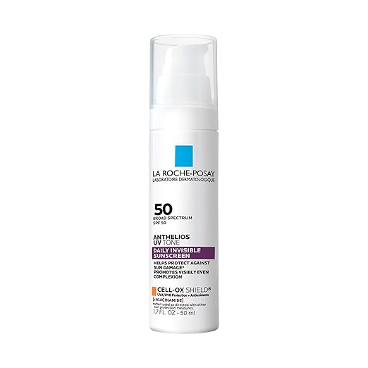 La Roche Posay Anthelios UV Sunscreen SPF 50 Daily Sunscreen for Face in 3 Formulas UV Tone with Niacinamide UV Hydra with Hyaluronic Acid UV Clear with Azelaic Acid Broad Spectrum Invisible SPF