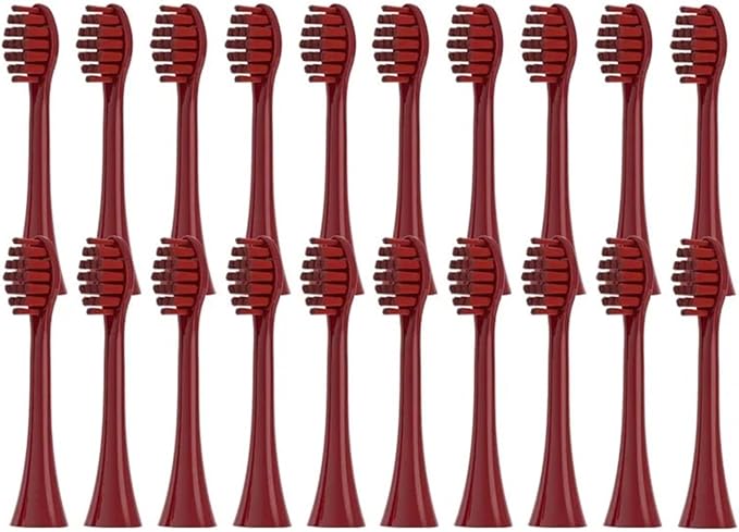 20/50/100 Pieces Toothbrush Heads Compatible for Apiyoo P7/Y8/SVP/Moon Electric Heads Vacuum Bristle Nozzle(20Red)