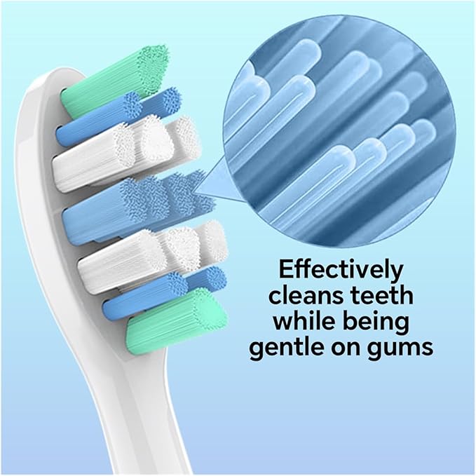 12/20 PcsCompatible for with Electric Toothbrush Replacement Brush Heads Toothbrushes Head Refills for 1100 2100 4100(White-20 Pcs)