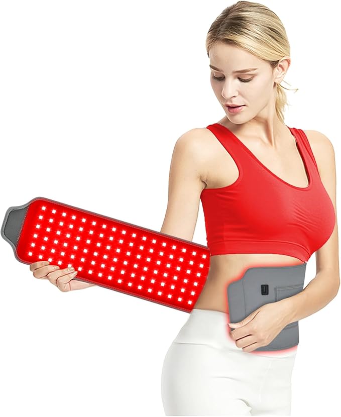 Red Light Therapy Belt Infrared Red Light Therapy for Body Red Light Wrap with Timer for Back Shoulder Waist Muscle Pain Relief