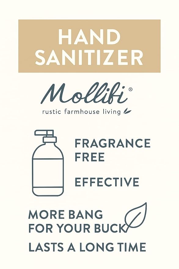 Hand Sanitizer 1 Gallon Fragrance Free PK-1 With Pump Mfr: MOL9747-12GALV3-A