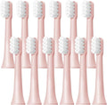 6/12Pcs Replacement Brush HeadsCompatibility for XIAOMI MIJIA T100 Mes603 Electric Toothbrush Vacuum Soft Bristle Suitable Nozzles(T100-PK-12PCS)