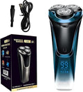 Snapbuy Electric Razor for Men 2026 New Electric Shavers Snapbuy RazorIpx7 Waterproof4D Floating Head Rotary Shaverwith LCD Display &amp Quiet Motor (Blue)