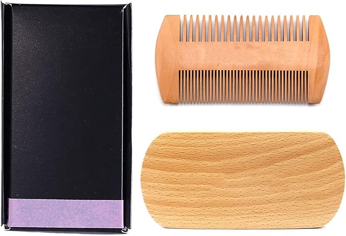 Shaving Brush Set Foam Soap Wooden Beard Brush Comb Head Styling Accessories