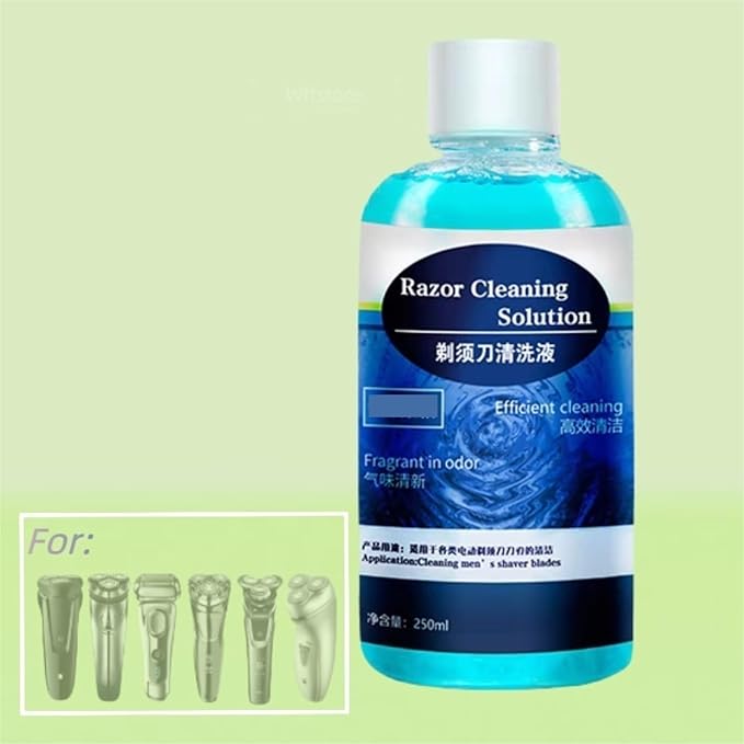 Electric Shaver 250 ML Cleaning Solution. Compatible With Panasonic ES-LV/ES-ST Series ES-LV53 ES-ST25 ES-LM3C Electric Shavers(250ML x1Pcs)