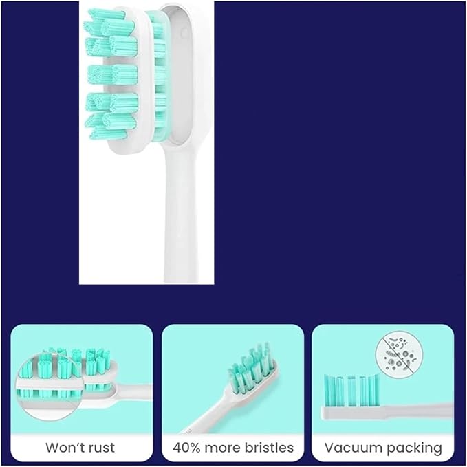 4pcs Replacement Brush HeadsCompatible for Xiaomi Mijia T300 T301 T500 Head(4)