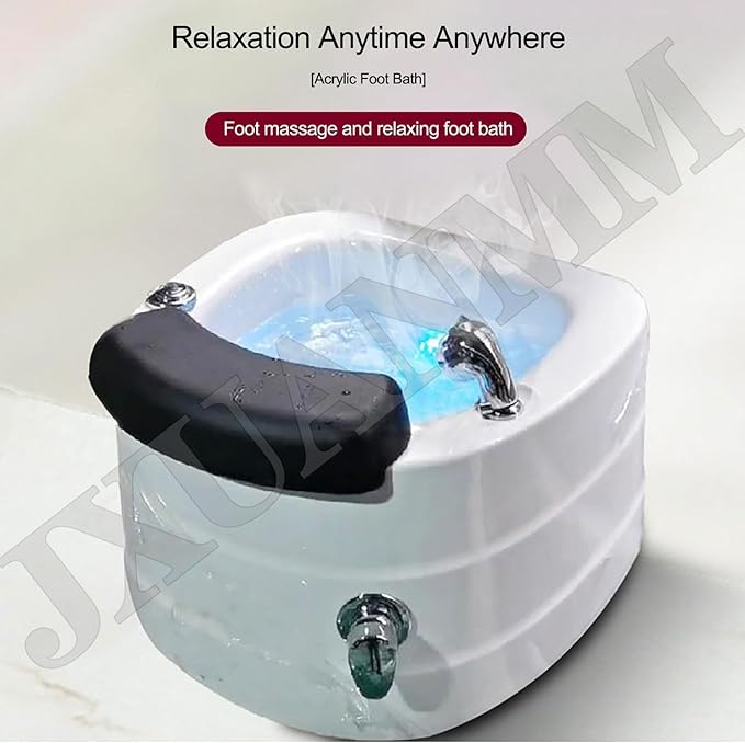 Acrylic Footbath Foot Soak Tub Acrylic Pedicure Sink with Heat and Massage Pedicure Bowl Salon Massage Equipment Home Foot Bath Special for Hotel Foot Bath Club for Foot Soaking E