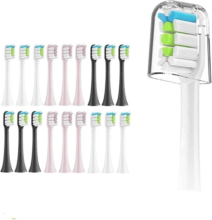 Replacement Brush Heads Compatible for X3 X5 V1 X3U 5-10pcs Bristle Electric Toothbrush Sealed Packed(5pink)