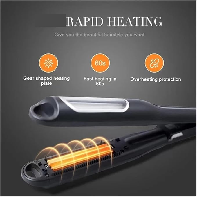 Professional Automatic Wave Hair Styler - Rotating Ceramic Curling Iron for Volumizing Fluffy Waves(US)