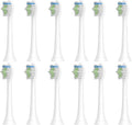 4pcs Replacement Brush Head Compatible with PH Sonic Care Diamondclean Electric Toothbrush(12pcs White)