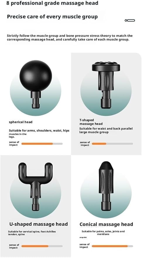Fascia Electric Massager(BlackLcdmodel8heads)