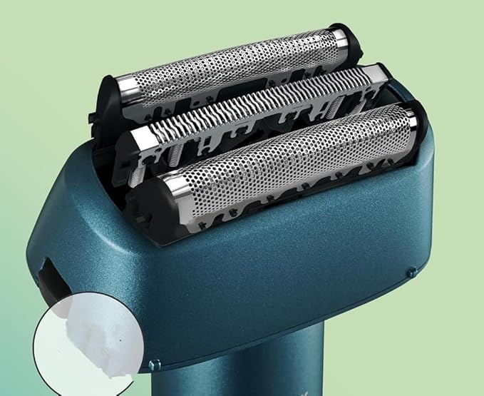 Replacement Shaver Outer Foil +Inner Blade for Panasonic ES-RM3B-G/ES-RM3-A/ES-RM3B-K Wet Dry Shaver with 3-Blade Cutting Men's Electric Shaver Razor Cutter Head Blade Sets(Foil)