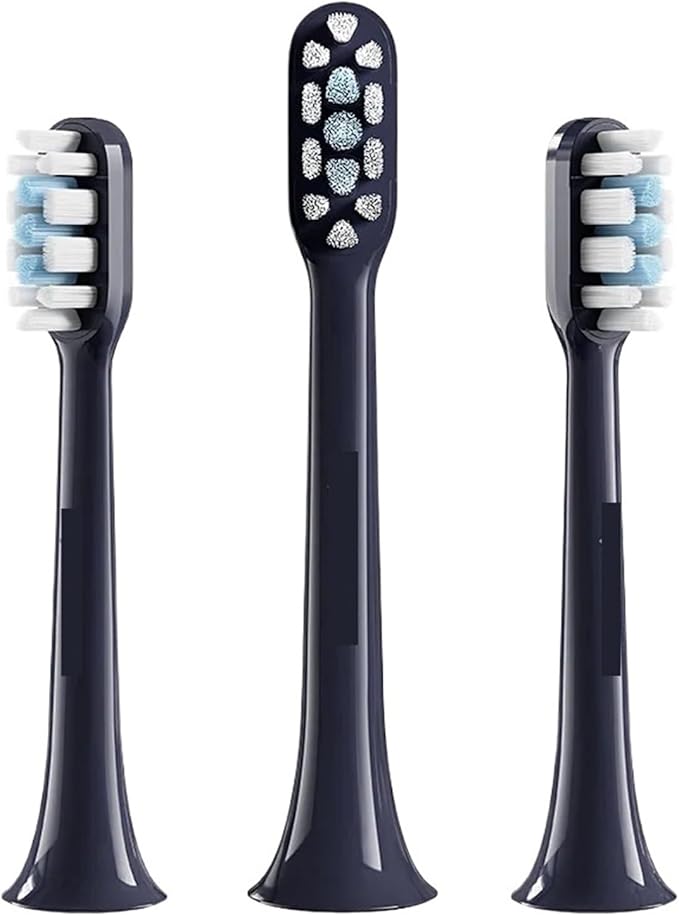 T301/T302 Sonic Smart Electric Toothbrush Heads Tooth Brush Replacement Head Tool Compatible for T301 T302 Soft(Black)