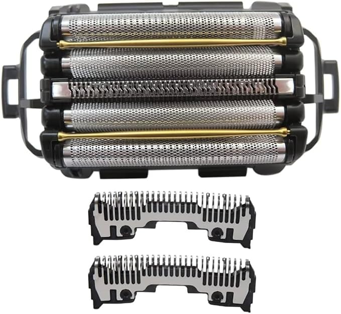 Replacement Shaver Outer Foil+Inner Blade for Panasonic ES-LV9E-S Wet/Dry Electric Shaver Razor 5 Blade with Pop-up Trimmer Head Accessories