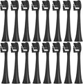 8/16PCS Electric Toothbrush Replacement HeadsCompatible for SEAGO 2725/S2/S5/SX/SG972 YUNCHI Y7 Brush Nozzle(16Black)