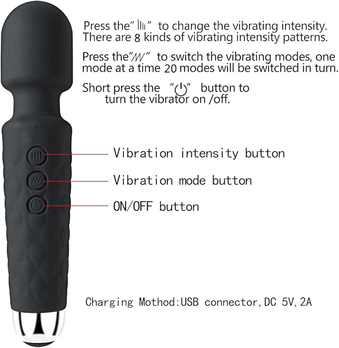 New Upgraded Handheld Small Mini Massager Stick Back Muscle Massager in Rose