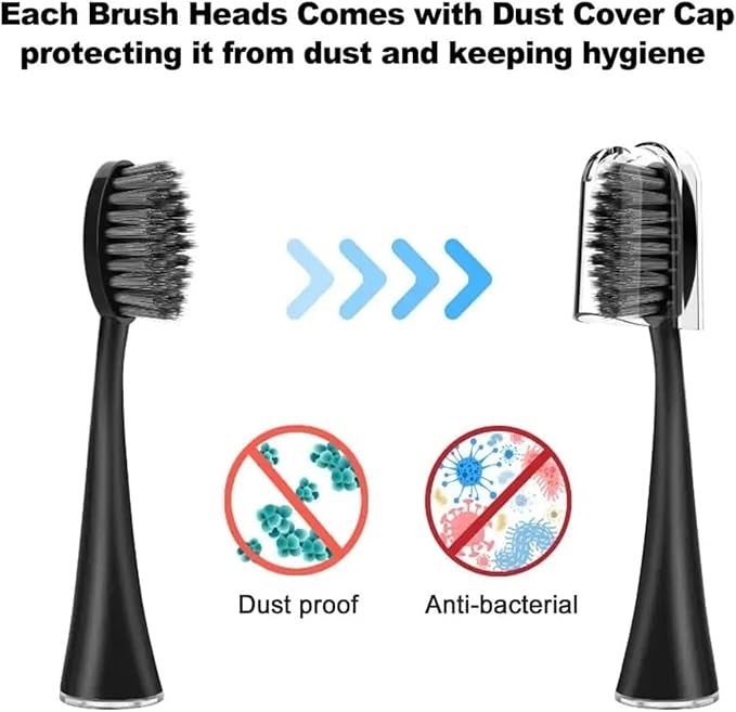5/10pcs Compatible for Electric Toothbrush Head(10pcs Black)