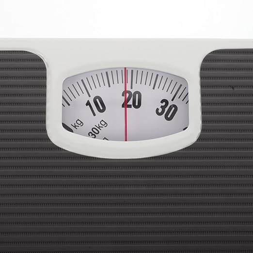 TEHAUX Mechanical Bathroom Scale Accurate Analog Dial Body Weight Scale Gray for Home Health Monitoring