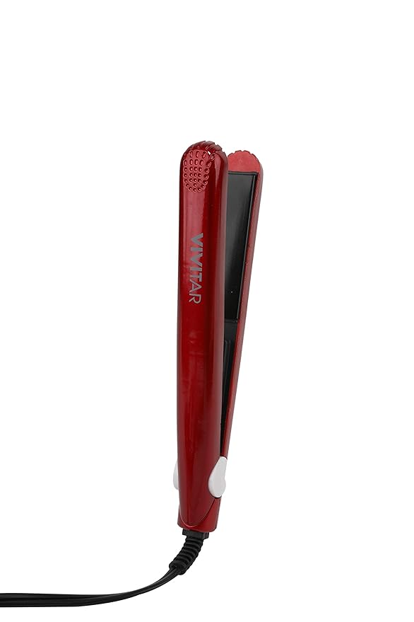 VIVITAR Ceramic Flat Iron Hair Straightener and Mini Hair Straightner Straightens and Curls with Adjustable Temperature For All Hair Types