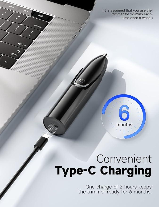 ZORAMI Ear and Nose Hair Trimmer Clipper Battery-Operated &amp Rechargeable
