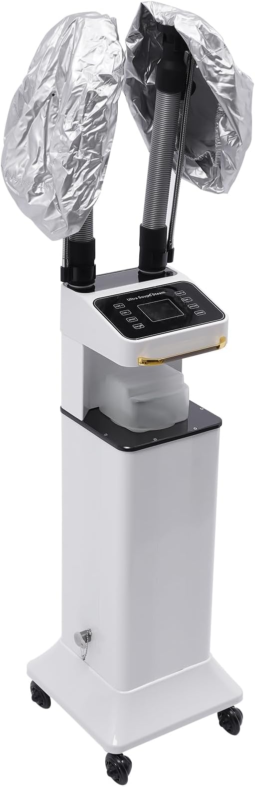 650W Hair Steamer Machine Multifunctional Hair Dyeing Machine with LCD Display Hair Color Processor RepairHair Oil Machine Stand Up Base Salon Spa Equipment for Barber Stores (White)