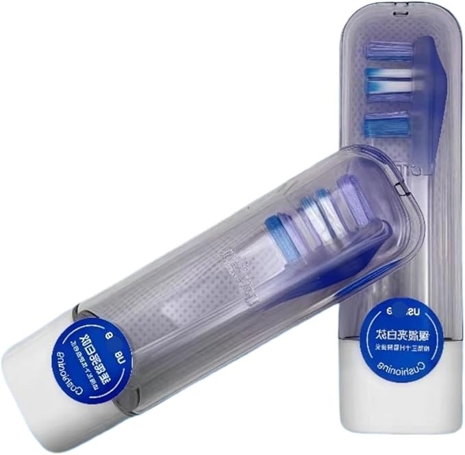 Electric Toothbrush Replacement Brush Head - Compatible with Usmile Y1S/P10 Electric Toothbrush (Accessories)(2Pcs Purple)