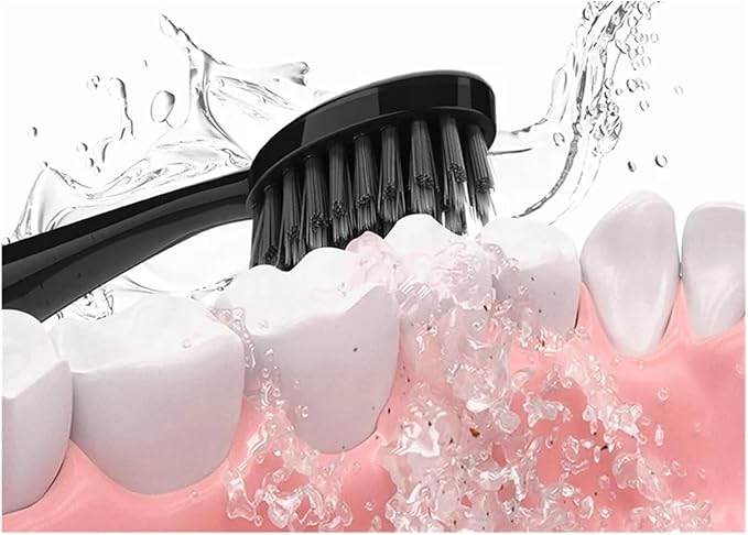 10PCS Whiting Bamboo Charcoal Brush Heads Compatible for Burst Seago S9 Adults Electric Toothbrush(20pcs)