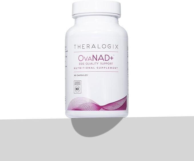 Theralogix OvaNAD+ Egg Quality Support Nicotinamide Riboside (NR) &amp Pterostilbene Supplement Supports Cellular Energy Ovarian Function &amp Reproductive Health 90-Day Supply 90 Count