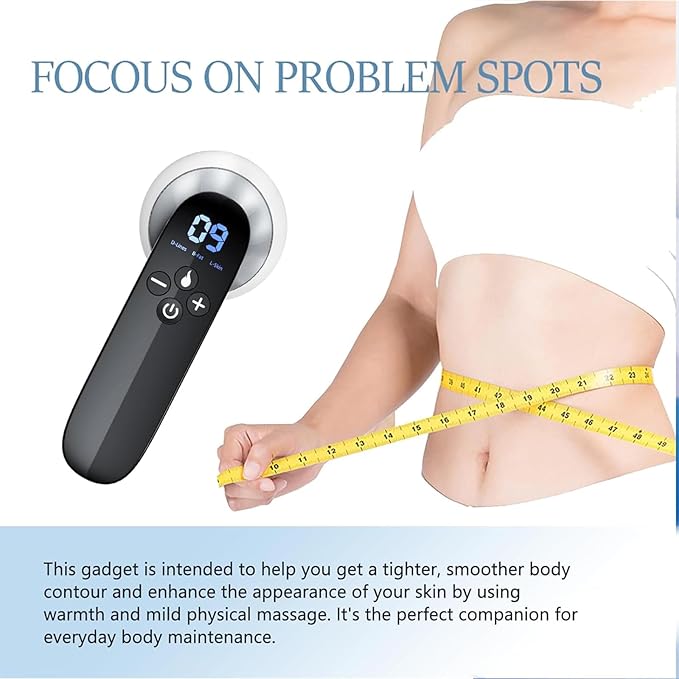 Cellulite Massager Tool - Body Sculpting Machine Handheld Massage Cellulite Remove Suitable for Arms Back Buttocks Belly Legs Ideal Gift for Mom Man Women (White)
